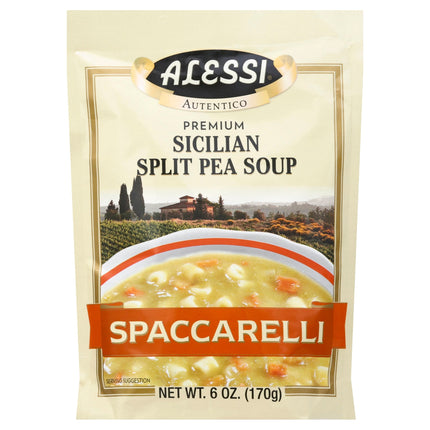 Alessi Spaccarelli Sicilian Split Pea Soup Mix - 6 OZ 6 Pack
