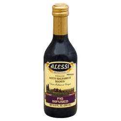 Alessi Premium White Fig Infused Balsamic Vinegar - 8.5 FZ 6 Pack