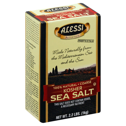 Alessi Kosher Sea Salt - 2.2 LB 6 Pack