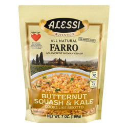 Alessi Farro With Butternut Squash & Kale - 7 OZ 6 Pack