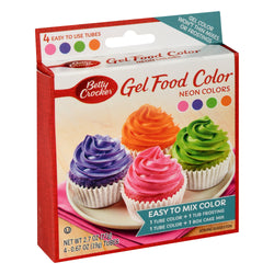 Betty Crocker Neon Gel Food Color - 2.7 OZ 6 Pack