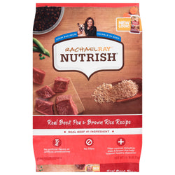Rachel Ray Nutrish Dog Food Bag Beef & Brown Rice - 14 Lb