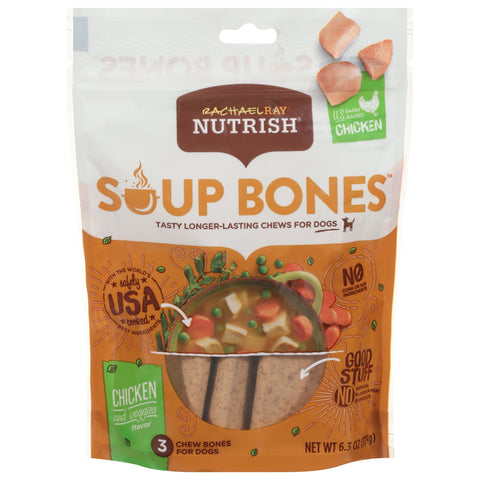 Rachel Ray Dog Treat Soup Bone Chicken - 6.3 OZ 8 Pack