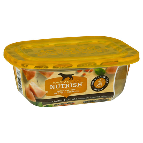 Rachel Ray Dog Food Chicken Muttballs with Carrots, Rice Pasta & Spinach - 8 OZ 8 Pack