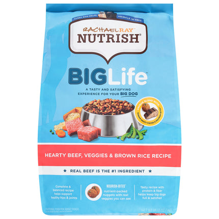 Rachael Ray Nutrish Hearty Beef, Veggies & Brown Rice Dog Food - 28 Lb