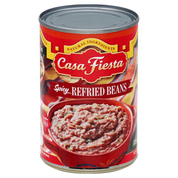 Casa Fiesta Spicy Refried Beans - 16 OZ 12 Pack