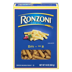 Ronzoni Ziti Pasta - 16 OZ 12 Pack