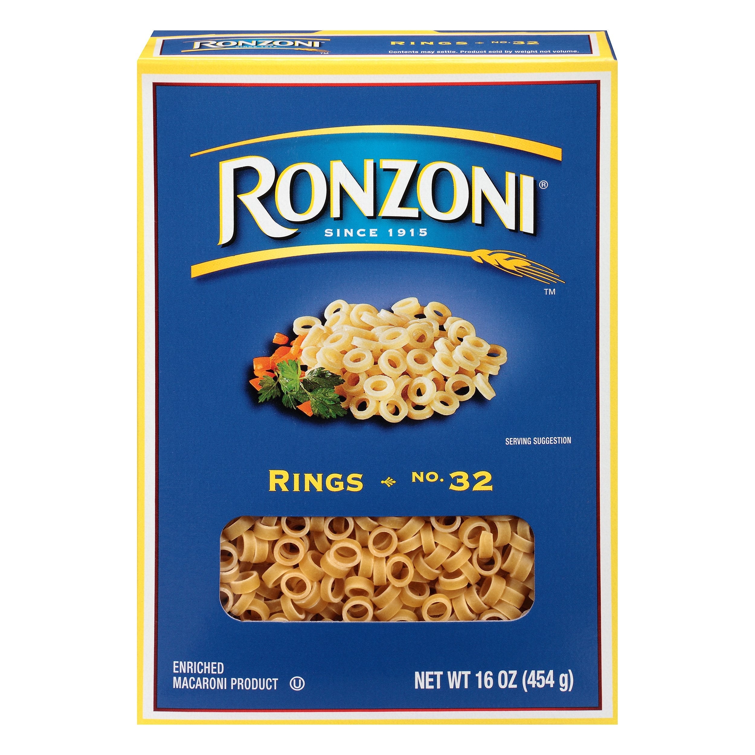Ronzoni Pasta Rings - 16 OZ 12 Pack – StockUpExpress