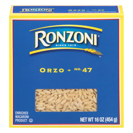 Ronzoni Orzo Pasta - 16 OZ 12 Pack