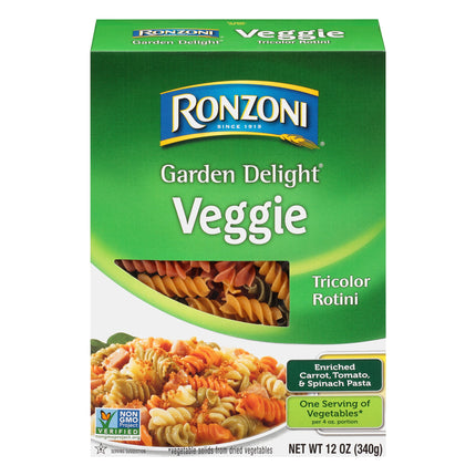 Ronzoni Garden Delight Veggie Rotini - 12 OZ 12 Pack