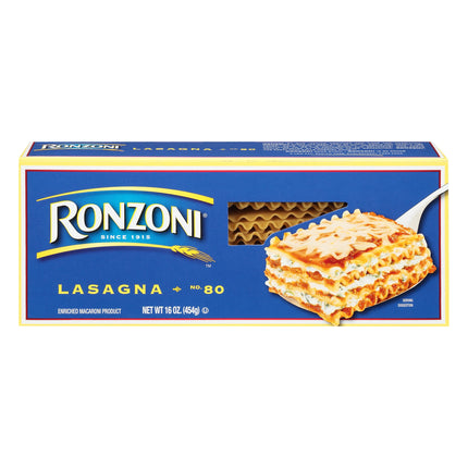 Ronzoni Pasta Curly Lasagna - 16 OZ 12 Pack