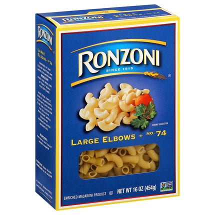 Ronzoni Large Elbows - 16 OZ 12 Pack