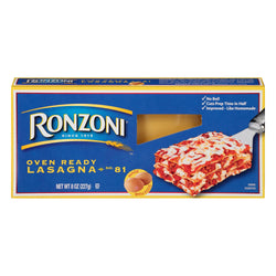 Ronzoni Oven Ready Lasagna - 8 OZ 12 Pack