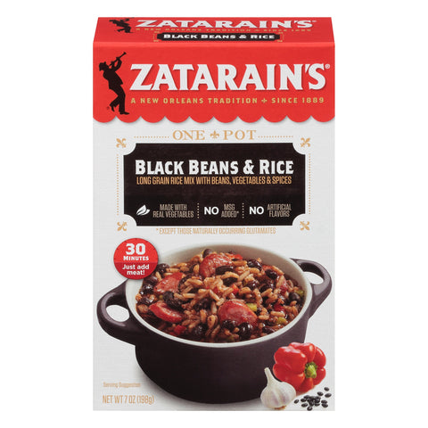 Zatarain's Black Beans & Rice - 7 OZ 8 Pack