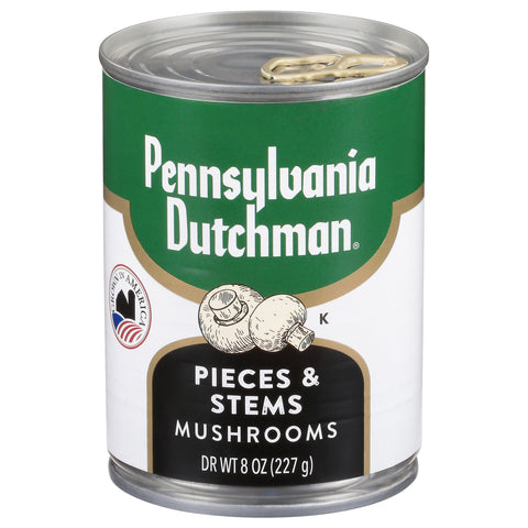 Pennsylvania Dutch Pieces & Stems Mushrooms - 8 OZ 12 Pack
