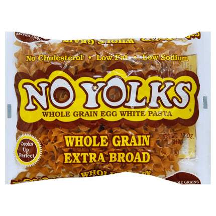 No Yolks Whole Grain Extra Broad Noodles - 12 OZ 12 Pack