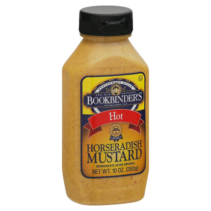 Bookbinder's Hot Horseradish Mustard - 10 OZ 9 Pack