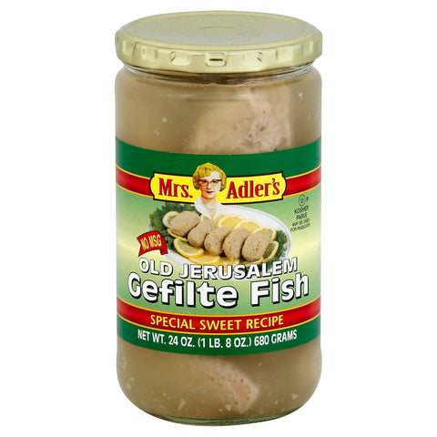 Mrs. Adler's Old Jerusalem Sweet Gefilte Fish - 24 OZ 12 Pack