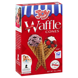 Joy Ice Cream Waffle Cone - 7 OZ 12 Pack