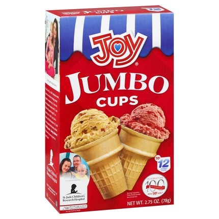 Joy Ice Cream Cake Cones - 2.75 OZ 12 Pack