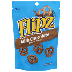 Flipz Pretzels Milk Chocolate Fudge - 5 OZ 12 Pack