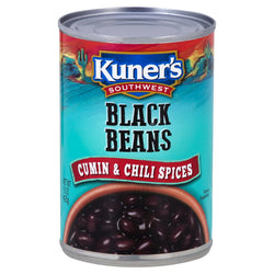 Kuner's Southwestern Black Beans With Cumin & Chili Spices - 15 OZ 12 Pack