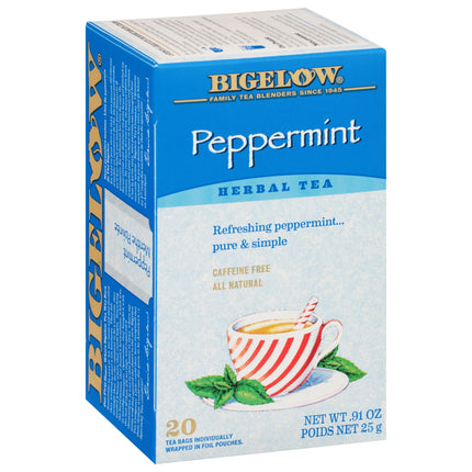 Bigelow Peppermint Herbal Tea - 20 CT 6 Pack