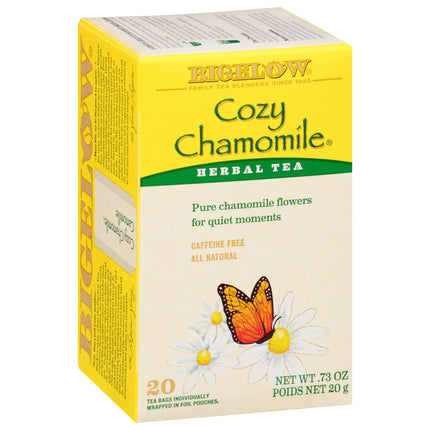 Bigelow Cozy Chamomile Herbal Tea - 20 CT 6 Pack
