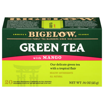 Bigelow Green With Mango Tea - 20 CT 6 Pack