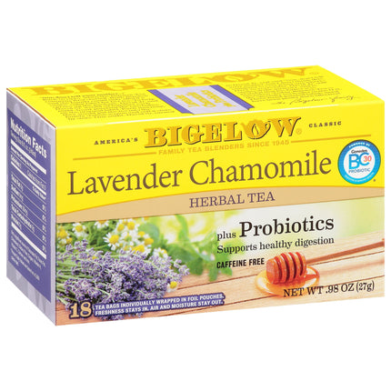 Bigelow Lavender Chamomile Herbal Tea - 18 CT 6 Pack