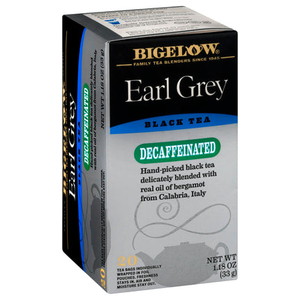 Bigelow Decaffeinated Earl Grey Tea - 20 CT 6 Pack