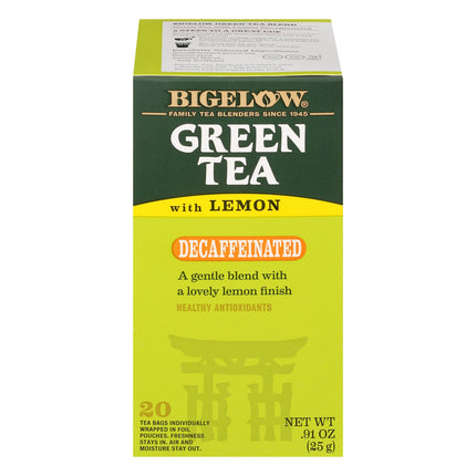 Bigelow Decaf Green With Lemon Tea - 20 CT 6 Pack