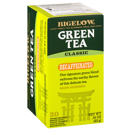 Bigelow Decaffeinated Green Tea - 20 CT 6 Pack