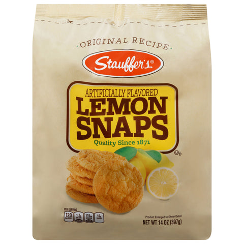 Stauffer's Cookies Lemon Snaps - 14 OZ 12 Pack