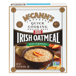 McCann's Quick Cooking Rolled Oats Irish Oatmeal - 16 OZ 12 Pack