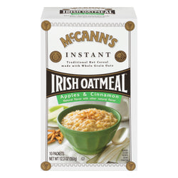 McCann's Instant Irish Oatmeal Apple & Cinnamon - 12.3 OZ 12 Pack