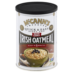 McCann's Quick & Easy Steel Cut Oats Irish Oatmeal - 24 OZ 12 Pack