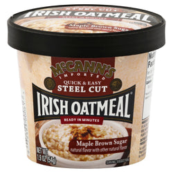 McCann's Maple Brown Sugar Irish Oatmeal Cup - 1.9 OZ 12 Pack