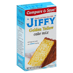 Jiffy Golden Yellow Cake Mix - 9 OZ 12 Pack