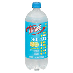 Vintage Seltzer Lemon Lime - 33.8 FZ 12 Pack