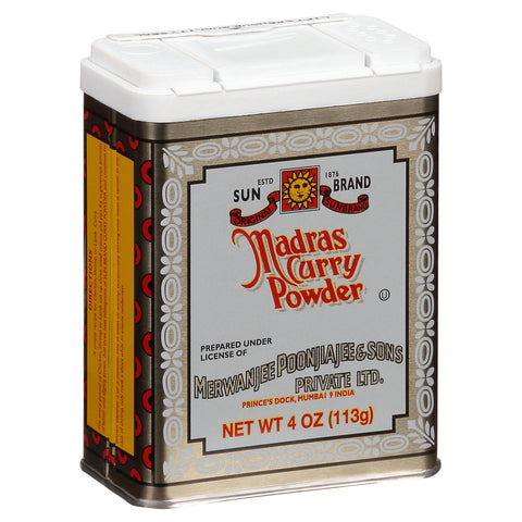 Sun Brand Madras Curry Powder - 4 OZ 12 Pack