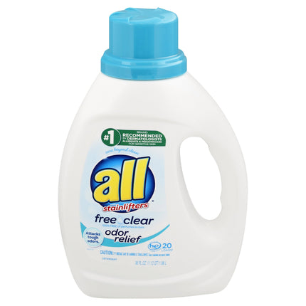 All Stainlifters Free & Clear Odor Relief Detergent - 36 FZ 6 Pack