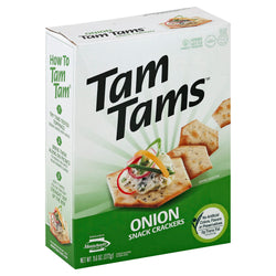 Tam Tams Onion Snack Crackers - 9.6 OZ 12 Pack