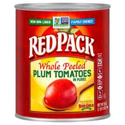 Red Pack Tomatoes Whole Peeled In Puree - 28 OZ 12 Pack