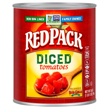 Red Pack Tomatoes Diced In Juice - 28 OZ 12 Pack