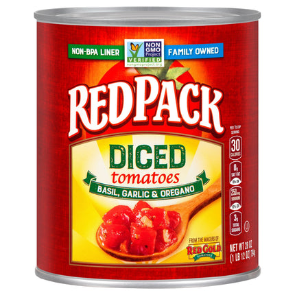 Red Pack Tomatoes Diced Italian - 28 OZ 12 Pack