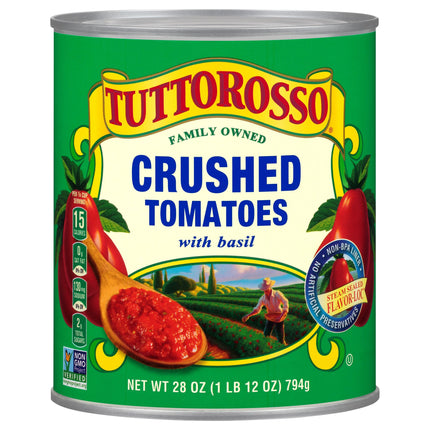 Tuttorosso Crushed Tomatoes With Basil - 28 OZ 12 Pack