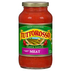 Tuttorosso Pasta Sauce Flavored With Meat - 24 OZ 12 Pack