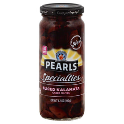 Pearl Olives Sliced Kalamata - 6.7 OZ 6 Pack
