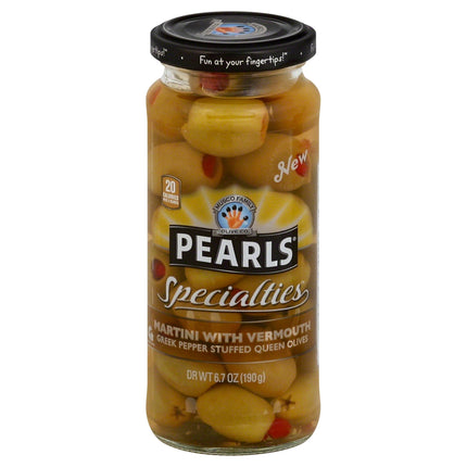 Pearl Olives Martini Pepper Stuff Queen Olives - 6.7 OZ 6 Pack